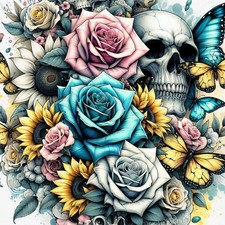Roses Flowers Floral Art Mouse Pad Mousepad Art Painting Print Gardens picture