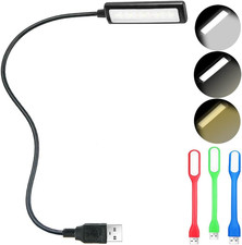 USB Reading Light, Laptop Keyboard Light for Computer Adjustable Gooseneck, 3 Co picture