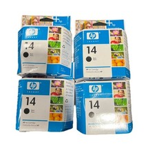 HP 14 C5011DN Black Only Print Cartridge Sealed INK Lot Of 4 Expired picture
