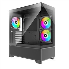 XG172 Xilence Xilent Beam X218.ARGB Gaming ATX PC Case Black Housing ~D~ picture