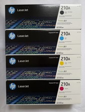 New Hp LaserJet Pro Original Toner Cartridge 210 A Black Yellow Cyan Magenta Set picture