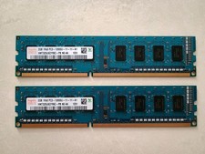 Hynix 4GB (2x2GB) DDR3 DIMM PC3-12800U-11-11-A1 HMT325U6CFR8C-PB RAM Module Pair picture