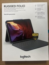 Open Box - Logitech Rugged Folio for iPad 10th Gen and A16 - Oxford Gray picture
