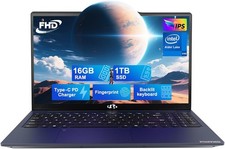 NIMO 15.6 IPS-FHD-Laptop 16GB RAM 1TB SSD Intel Pentium Quad Core N100 WiFi 6 picture