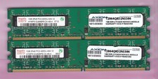 2GB 2x1GB PC2-4200 HYNIX DDR2-533 HYMP512U64BP8-C4 AB-A AXIOM 12864Q8D2N5386 KIT picture