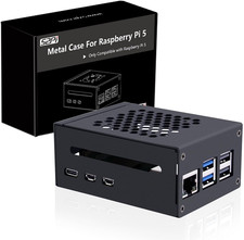 Metal Case for Raspberry Pi 5, Support PCIe to M2 NVMe Shield N04/N05/X1000/X100 picture