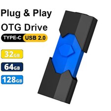 Lot USB 2.0 1/10PCS 32GB 64GB 128GB Retractable USB Type-C For iPhone 15 Android picture