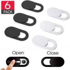 6 PCs WebCam Cover Slide Camera Privacy Security Protect Sticker Phone Laptop picture