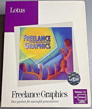 Lotus Freelance Graphics Windows Release 1.0 New Sealed  3.25” Big Box PC picture