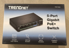 TRENDnet TPE-TG52 5-Port Gigabit PoE+ Switch BRAND NEW SEALED IN BOX picture