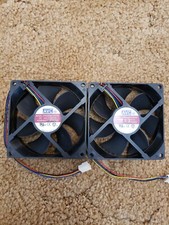 AVC 92MM Case Fan 4 Pin (Works As 3 Pin Also) Hydraulic Bearing New (Qty of 2) picture