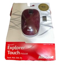 Microsoft Explorer Touch Mouse 1490 USB Wireless Dark Red New in Package picture