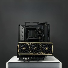 Aluminum Open Frame PC Case ATX MATX ITX Vertical GPU Mount Support 4090 Water picture