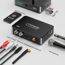 Bluetooth 5.1 Receiver NFC Wireless 3.5mm Jack AUX to 2 RCA Audio Stereo Adapter picture