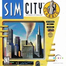SimCity 1 Classic PC MAC CD original build design roads railroad city sim game picture