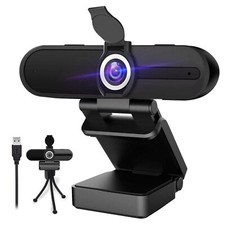 Webcam 4K 8MP HD (Microphone/Privacy Cover/Tripod) Streaming Computer Web Camera picture