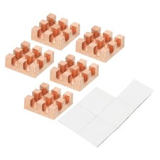 5Pack Copper Heatsink 8x8x3mm with Self Adhesive for IC Chipset Cooler picture
