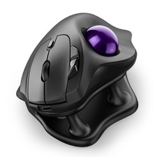 Nulea M511 Wireless Trackball Mouse, Rechargeable Ergonomic C-Purple picture