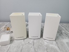 Linksys Velop WHW01 Mesh Wifi System Dual-Band AC1300 3x Nodes & Power Supplies picture