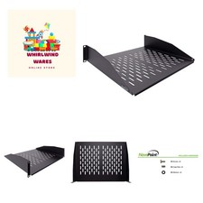 2U 19-Inch Universal Vented Rack Mount Cantilever Server Cabinet Shelf 14-Inc... picture