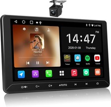 A5L 10 inch Android Double DIN Car Stereo & Backup Camera, Wireless 10