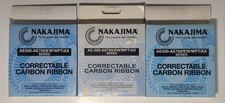 Nakajima 3  Pack XC001 AE-580, AE-500 AE-710 Typewriter Ribbon New in Box picture