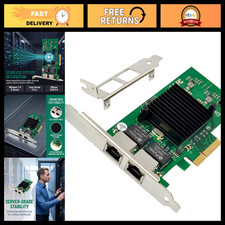 Dual-Port PCIe X4 Gigabit Ethernet Adapter Card, Intel 82576, PXE SR-IOV, Low Pr picture