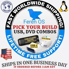 FEREN LINUX OS | STANDARD ISO BUILD | DVD, USB COMBOS | MAC/PC/LINUX | FAST SHIP picture