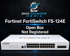 Fortinet FortiSwitch FS-124E 24-Port Gigabit Switch Open Box Not Registered picture