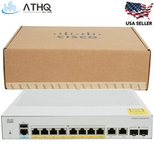 Cisco C1000-8FP-2G-L Catalyst 1000 8-Port Gigabit PoE+ Managed Switch 120W SFP picture