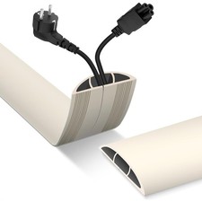 Floor Cord Cover, Cable Protector, 0.63W x 0.31H inches, Wire Cover for picture
