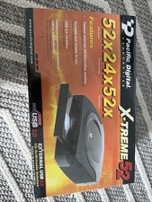 Pacific Digital X-treme 52x24x52 External CD Player Writer Rewrite Drive Sealed picture
