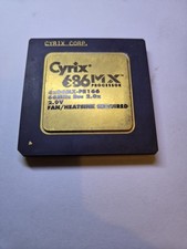 Rare Vintage Cyrix 6x86MX-PR266 Gold Top CPU picture