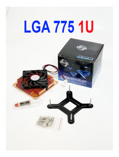 Evercool LGA775 Low Profile 1U LSocket T CPU Copper Heatsink Cooling Fan picture