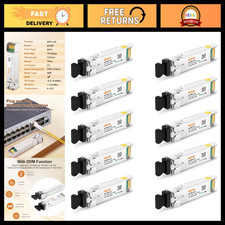 10-Pack 10G SFP+ Transceiver Modules, Dual LC Single Mode, 10GBase-LR, High-Spee picture