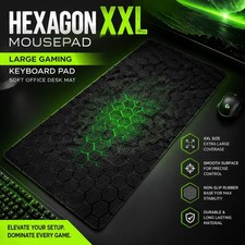Hexagon XXL Mousepad Large Gaming Keyboard Pad Soft Office Desk Mat picture