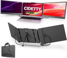 CIDETTY 14'' FHD 1080p IPS Laptop Screen Extender, Ultra-Thin, Dual picture
