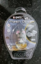 NEW SEALED EMTEC - 4 GB USB 2.0 FLASH DRIVE MOUSE ANIMAL picture