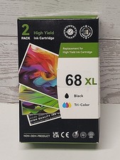 HP 68XL Compatible Ink Cartridge Combo Pack Black & Tri-Color 2-Pack New picture