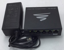Luxul SW-100-04P 4-Port PoE+ Compact Unmanaged Gigabit Switch w/Uplink  u793 picture