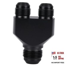 12AN Male to Parallel Dual 10AN Male Y Block Fuel Fitting 12AN to 2 x 10AN picture