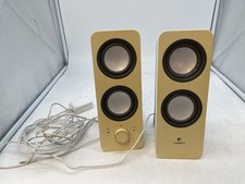 Logitech Z200 2.0 Stereo Multimedia Speakers W/Adjustable Bass Beige - Free S/H picture