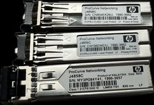 Lot of 3 Genuine HP J4858C ProCurve Gigabit-SX-LC SFP Transceiver Modules picture