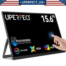 UPERFECT 15.6'' Portable Touchscreen 1500:1 Monitor w/VESA & 180° Adjustable NEW picture