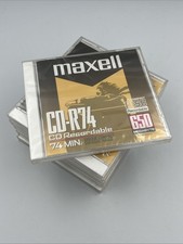 MAXELL CD-R74  Recordable Discs #623310 - 7 Pack 650 MB New Sealed picture