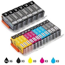 OFFICE WORLD (18) Unit Printer Ink - Brand New  Fits Canon Printer 250XL & 251XL picture