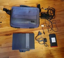Vintage AST Power Exec 3/25 Laptop  Mouse Floppy Disk Modem picture