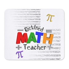 CafePress Retired Math Teacher 1 Mousepad  (868255239) picture