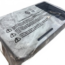 NEW LapGear Home Office Lap Desk White Marble Laptop Tray Phone Slot Cushion picture