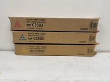 Ricoh Savin Lanier MP C3503 YELLOW CYAN MAGENTA Three-Color Toner Cartridge Set picture